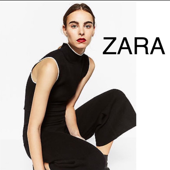 Zara Pants - Zara knit sleeveless jumpsuit - S